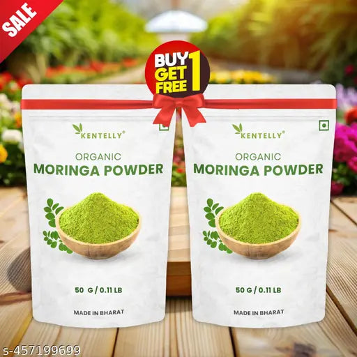 Natural 100% Pure Organic India Moringa Powder ( Pack Of 2/50G*2 ) - Springkart 