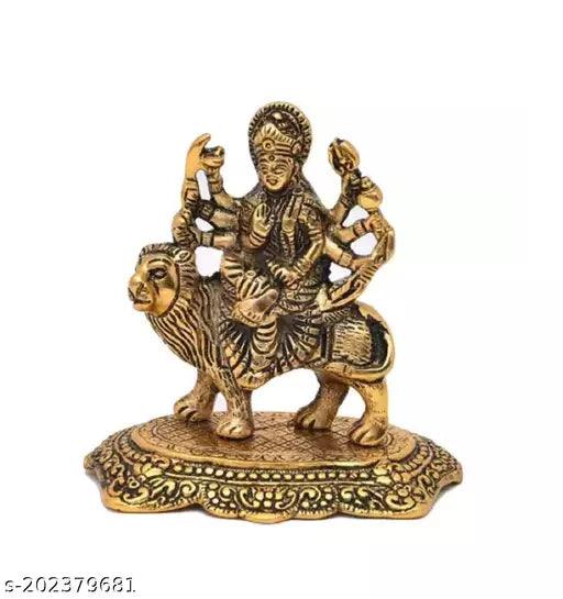 Durga Maa Hindu Goddess Religious Metal Statue Idol - Springkart 