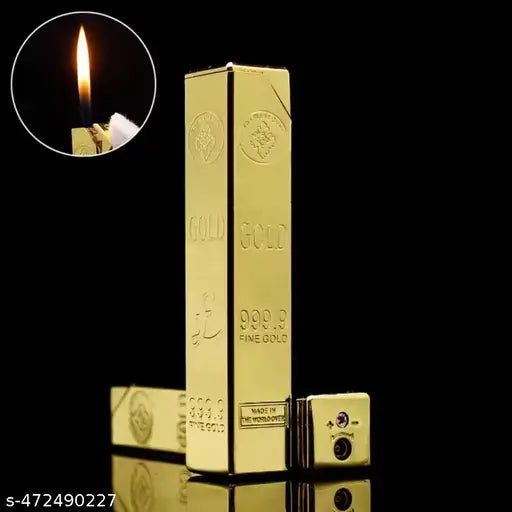 Golden Bar High Fire Flame Cigarette Pocket Lighter