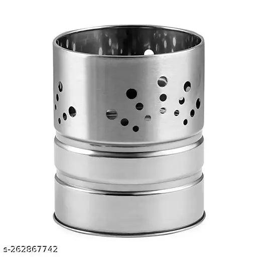 High Quality Stainless Steel Spoon Cutlery Pen Brush Holder Stand - Springkart 