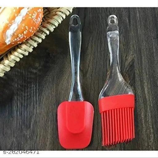 Kitchen Knife Set with Holder Stand 5-Pieces Knife + 1 Stand (Plastic) + 4 Knife + 1 Peeler and Spatula & Oil Brush