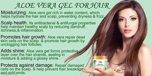 Pure Aloe vera Gel for Skin & Hair Increase Skin Brightening, & Strong Healthy Hair Growth (200ml each, pack of 3 ) - Springkart 