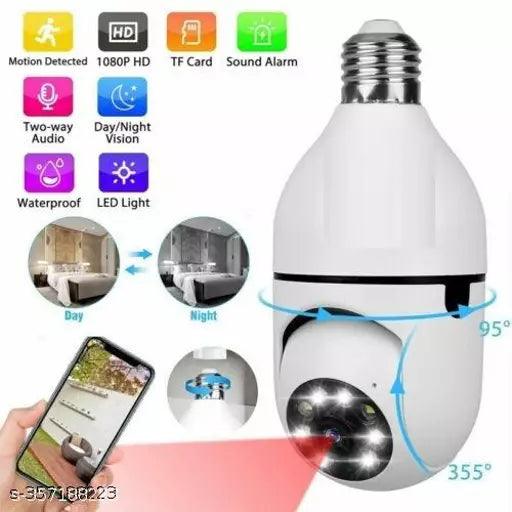 Wireless WiFi Light Bulb 360° Panoramic 1080P Home Security Camera Night Vision - Springkart 