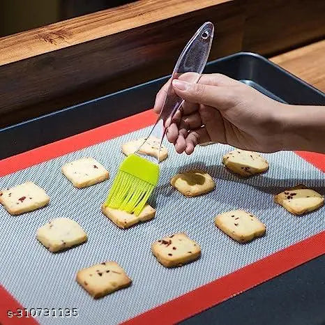 Non Stick, non electric, sandwich maker Coated Gas Toaster (Black) with silicone oil basting brush