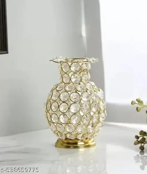 Decorative showpiece crystal flower vase