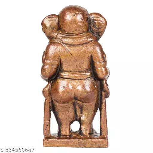 2.1 inches, Handmade Copper Yedmunji Ganesha Idol, 125 Grams,Pack of 1 Piece