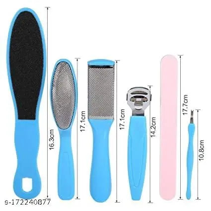 Pedicure Tools for Feet - 8 in 1 Pedicure Kit | Foot Scrubber for Dead Skin, Callus Remover, Foot Scraper, Foot File, Pitchfork, Filer for Nail Repair - 1 Set - Springkart 