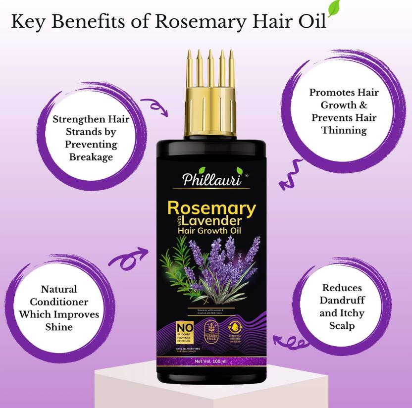Phillauri Rosemary with Lavender oil, shampoo and conditioner with Fragrant Goodness  (3 Items in the set)