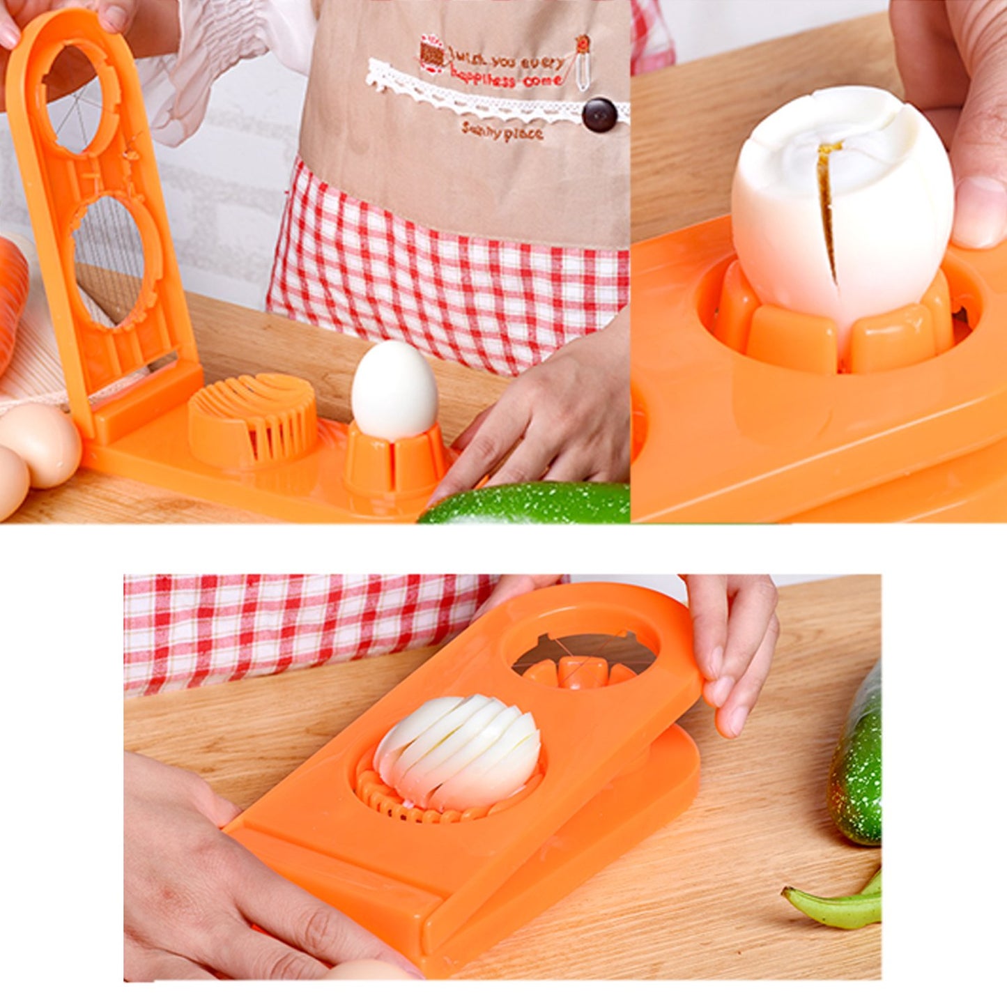 2555 Multi-segment 2 In 1 Egg Cutterslicer - Springkart 
