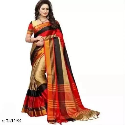 Stunning Cotton Printed Saree - Springkart 