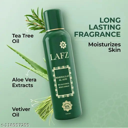 Lafz Makhallat Al Aud No Alcohol Deodorant Body Spray For Men 100 ml