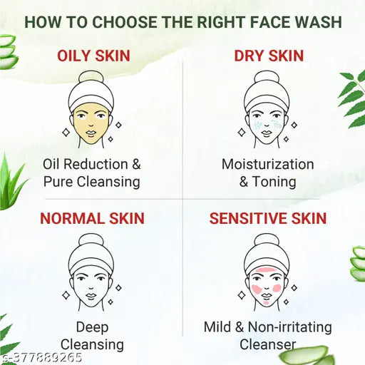 Elibliss Aloe vera & Neem face wash for Purity Unleashed (pack of 4)