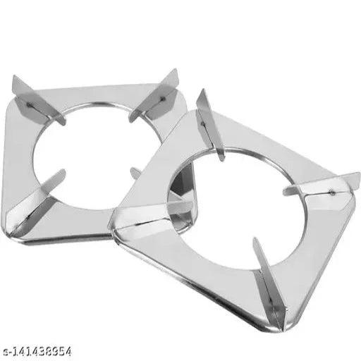 SMT Stainless Steel Gas Stove Pansupport (Pack Of 2 ) Stand For Gas Stove - Springkart 