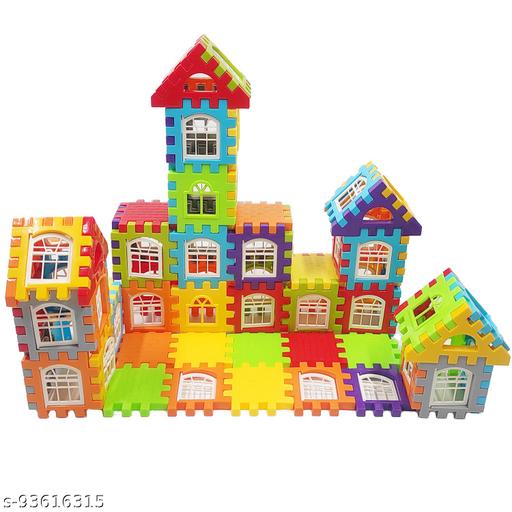 House Building Blocks with Windows, Block Game for Kids,Boys,Children (72+ PC)