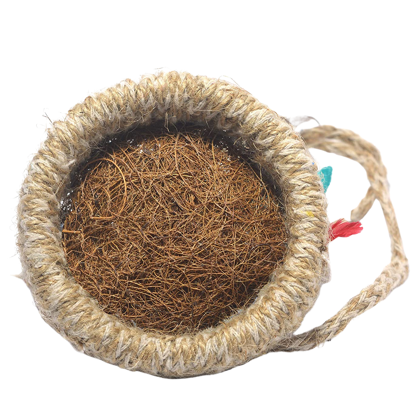 Artificial Jute Hanging Birds Nest Jhumar Chidiyan Ka Ghosla - Springkart 