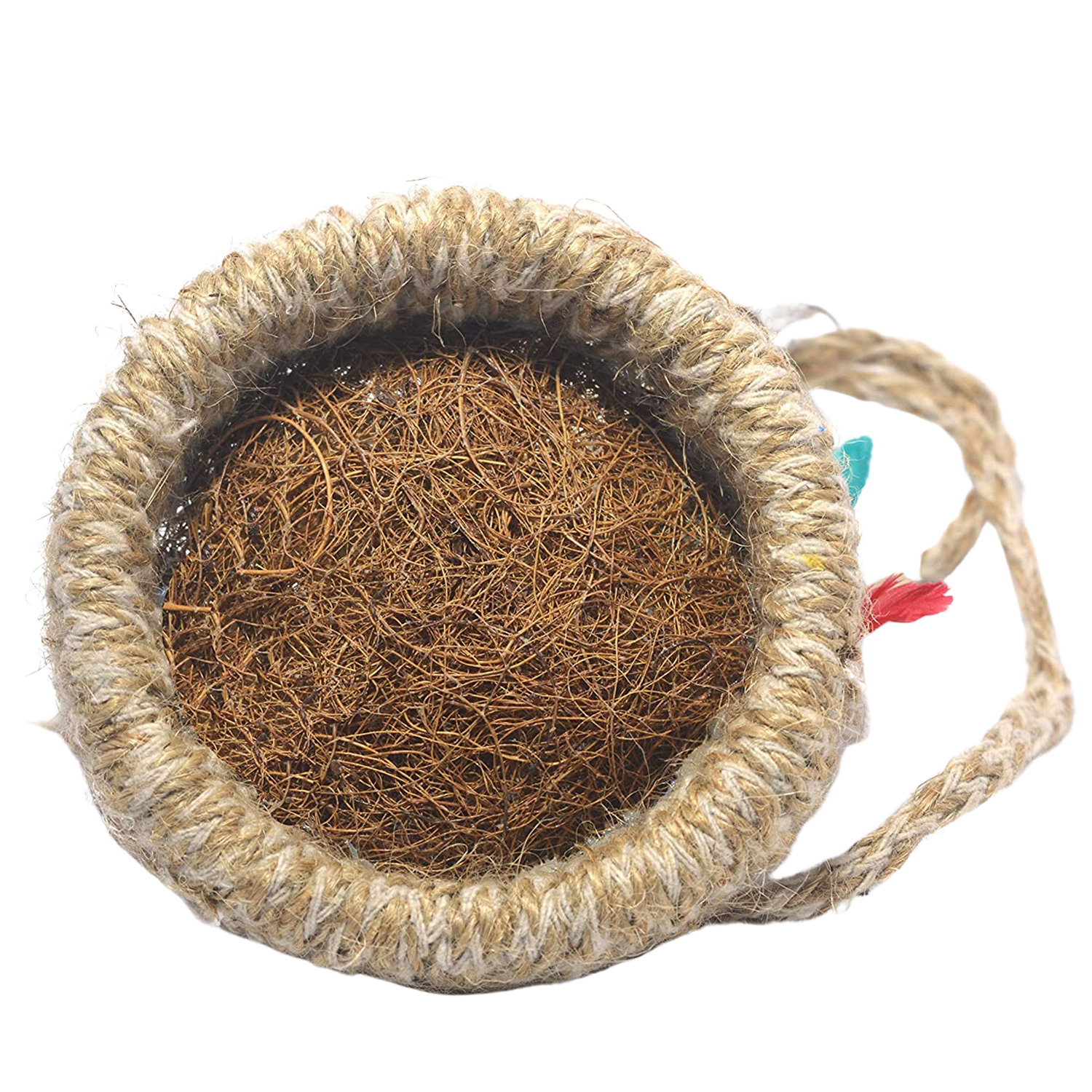 Artificial Jute Hanging Birds Nest Jhumar Chidiyan Ka Ghosla - Springkart 