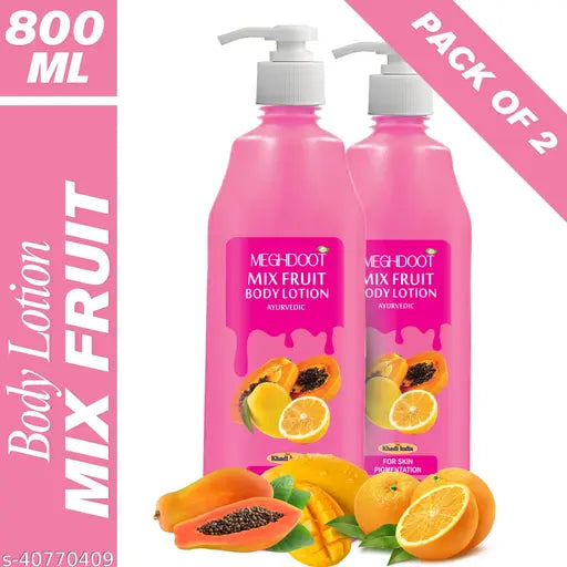 Mix Fruit Body Lotion for Deep Nourishment & Glowing Skin | Hydrating & Refreshing | Paraben-Free | All Skin Types | 800ml