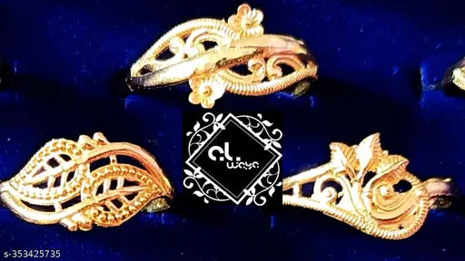 A Latest Gold Plated Designer Finger Rings Collection