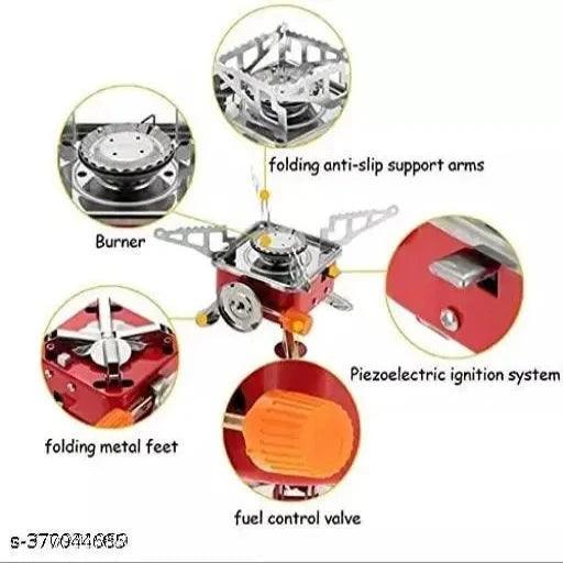 Portable Butane Gas Burner/Stove For Camping With 2 Pc Butane Can Picnic Folding Stove with Storage Bag