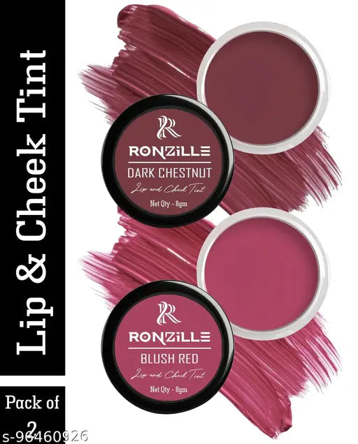 Ronzille Fantastic Lip and cheek tint pack of 2 (04,06)