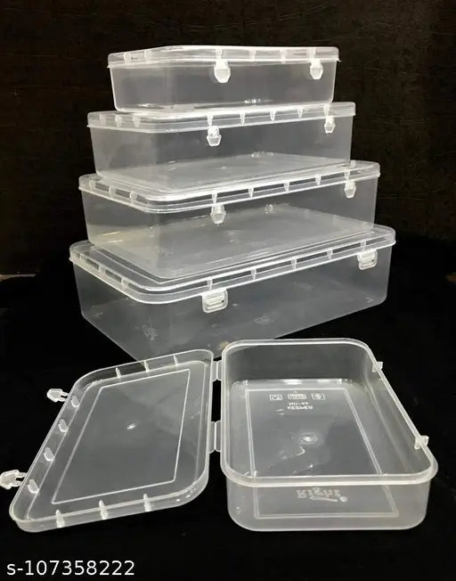 SPC Multi Purpose Plastic Rectangular Storage Boxes with Locks
