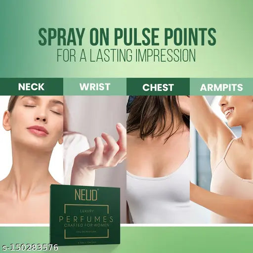 NEUD Luxury Eau De Perfume Gift Set 6 x 10 ml for Women |Eau De Parfums Fruity, Rosemary, Floral, Sandalwood, Lavender, Jasmine Scent | Long Lasting Fragrance EDP Set-Pack of 1 - Springkart 