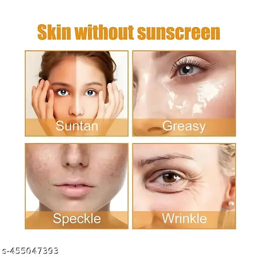 Sunscreen with Vitamin C + E for UV Protection and Soft, Glowing Skin |60ml Pack of 3 - Springkart 