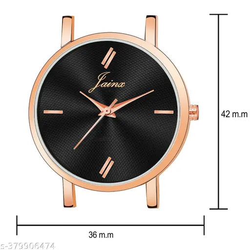 Jainx Rose Gold Analog Mesh Chain Watch for Women
