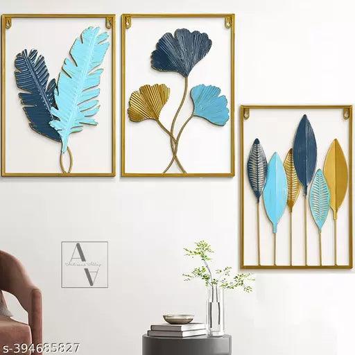 Metal Wall Decor Art Sculpture Set ( Banana)