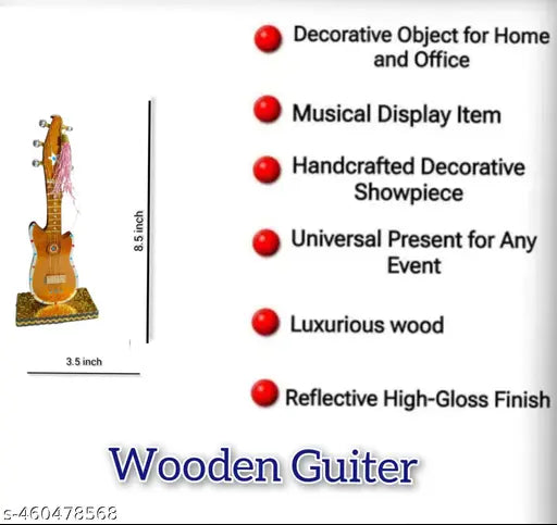 Lite Yellow Unique Showpiece Guiter