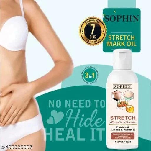 Stretch Marks Removal - Natural Heal Pregnancy Breast, Hip, Legs, Mark oil Stretch Marks And Scars Creams & Oils 200ml pack of 2