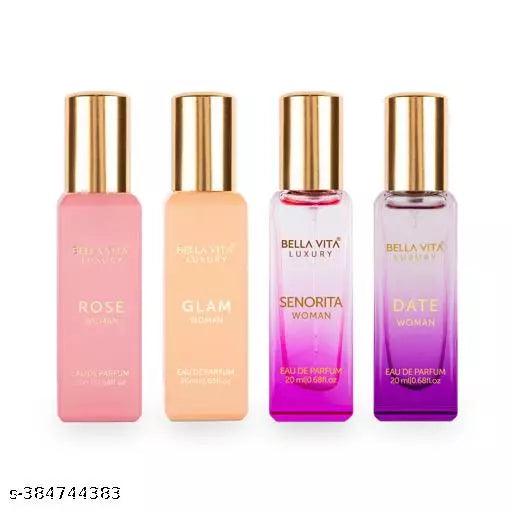 Bella Vita Organic Luxury Perfumes Gift Set for Women - 4x20 ml - Springkart 