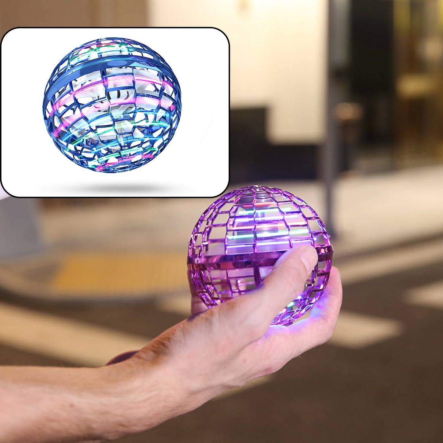 8057 Flying Ball Toys Usb Rechargeable Built-in Rgb Lights 360rotating Magic Controller Flying Orb Ball Boomerang Mini Pro Spinner Blastoise Toys - Springkart 