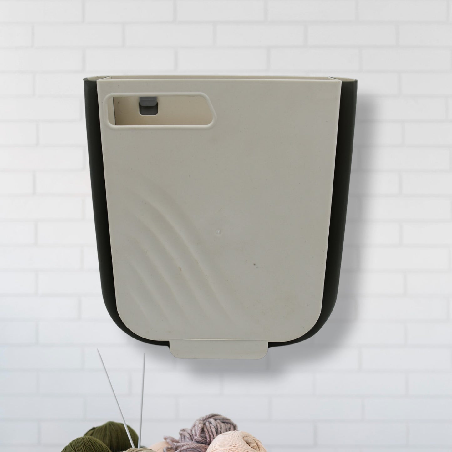 Hanging Trash Can For Kitchen Cabinet Door Small Collapsible Foldable Waste Bins Hanging Trash Holder For Bathroom Bedroom Office Car Portable - Springkart 