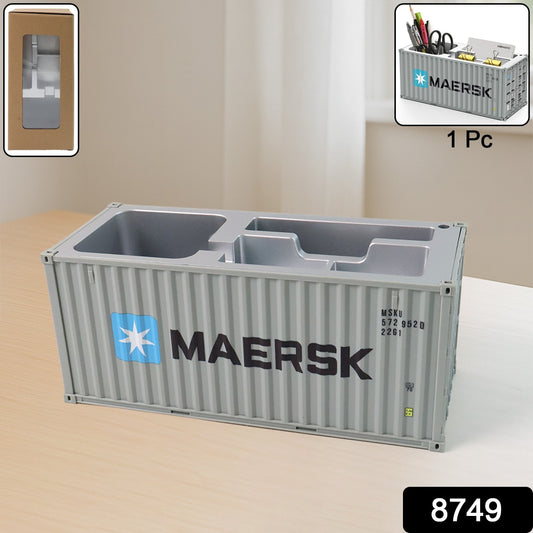 Container-style Multi-compartment Desk Organizer (1 Pc)
