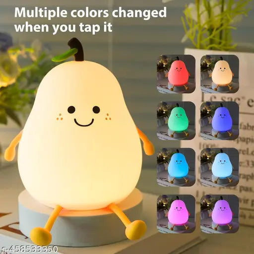 Night Light for Kids,Cute Silicone Nursery Pear Lamp for Baby and Toddler