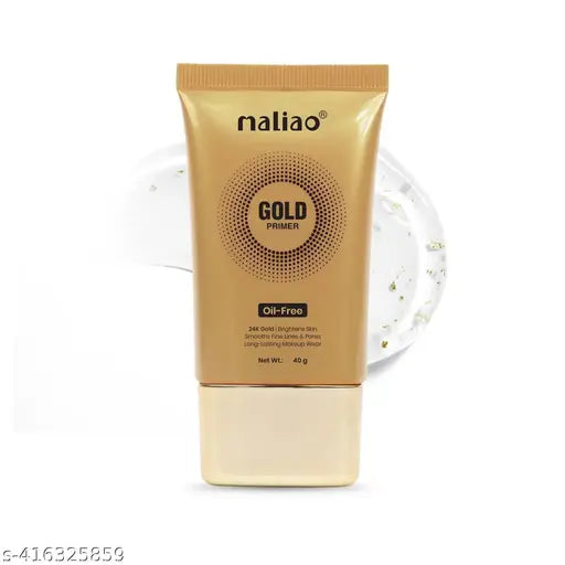 Maliao 24K Gold Gel Primer 40ml - Luxe Makeup Base for Radiant Skin