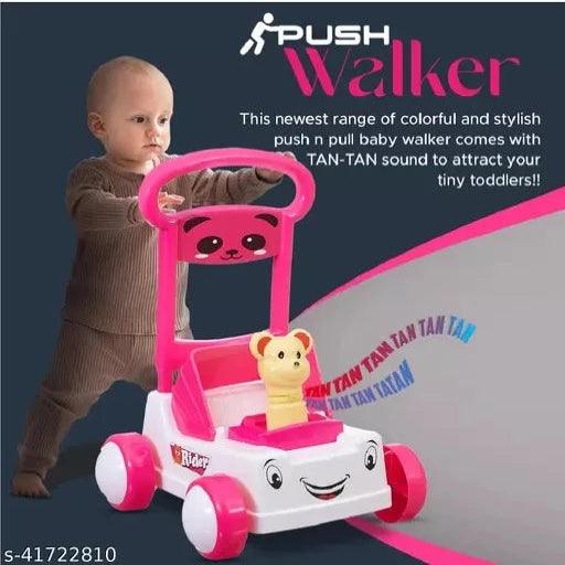 Dash First Step Baby Sit-to-Stand Activity Walker - Baby Push Walker, Baby Walker,9-12 Months Boy, Activity Walker, Baby Walker for 9 to 12 Months, Walker for Kids, Chaal Sahayak, Walker for Baby (Pink) - Springkart 