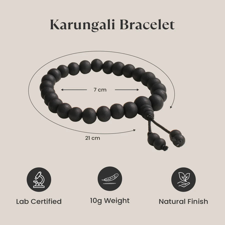 Karungali Malai (6mm, 108+1 Beads) – With Free Karungali Bracelet Gift with Govt. Certification