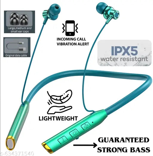 N80 FAST CHARGING 3 Days Backup,High Quality Sound,Pure Bass bluetooth neckband wireless headphone earbuds true wireless tws N17