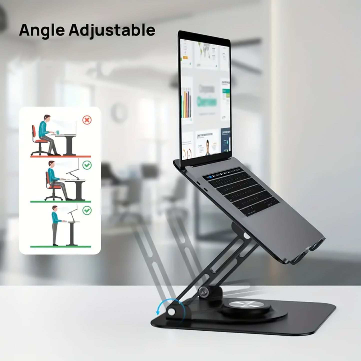 Aluminium Alloy 360rotating Bracket Adjustable Stand (1 Pc) - Springkart 