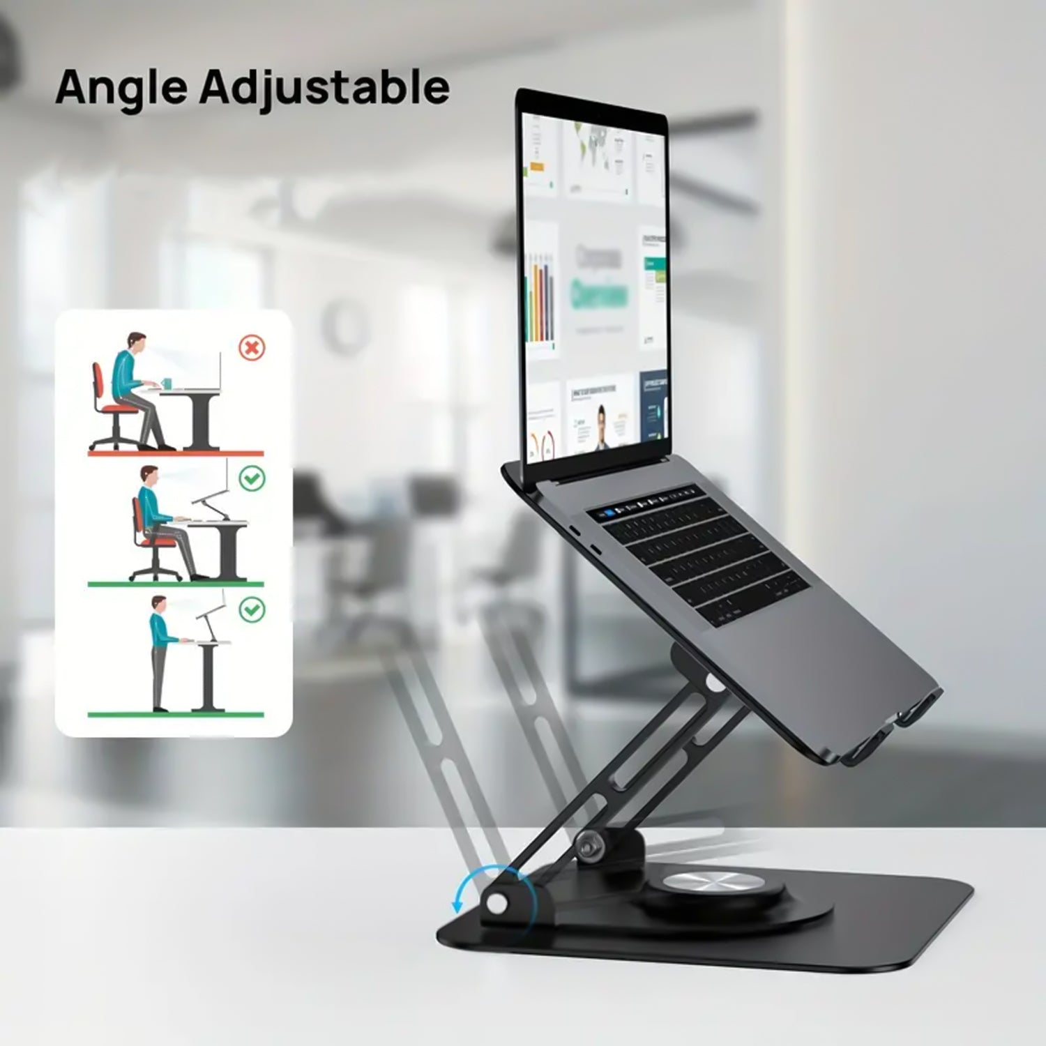 Aluminium Alloy 360rotating Bracket Adjustable Stand (1 Pc) - Springkart 