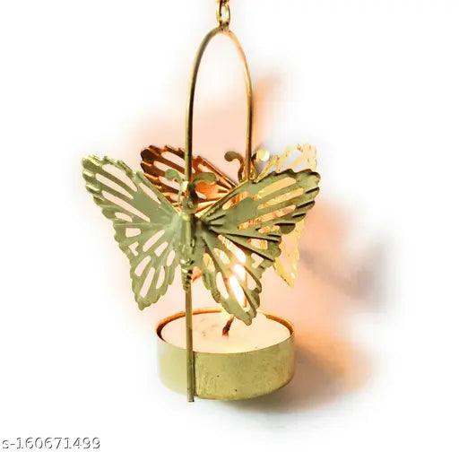 Butterfly Hanging Metal Tea Light Candle Holder (6Pcs)…