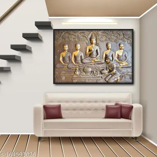 Gautam Buddha Wall Stickers (Size 24x16.5 Inch)