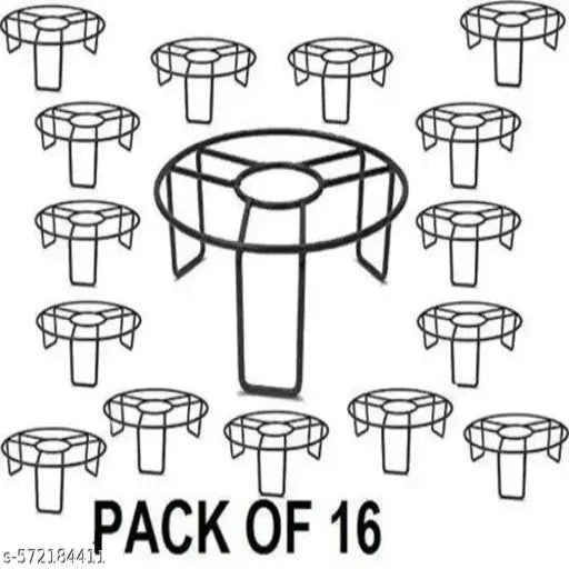 Round Gamla Stand/ Planter Stand, Metal Planter Stand for Garden, Indoor,Balcony,terris, Outdoor, Living Area. Pack Of 16 Stands.