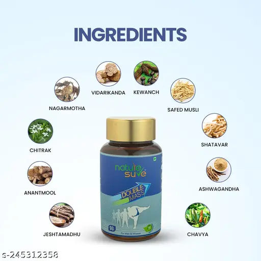 Nature Sure Double Mass Tablets for Men and Women – 1 Pack(90 Tablets) - Springkart 