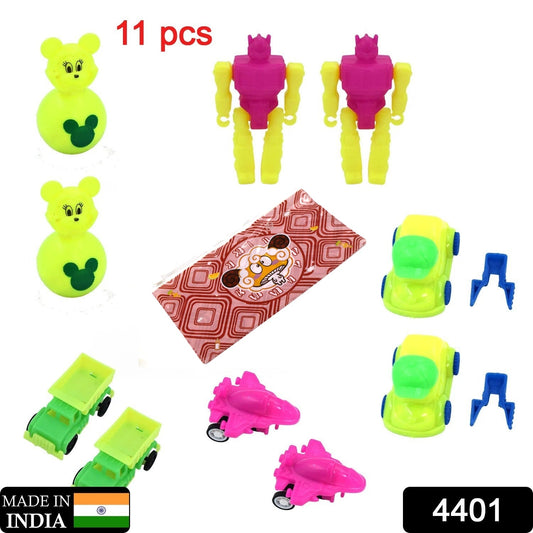 Toys for Kids Friction Powered Toy for Baby Push & Go Toys Combo Set for Boys & Girls ( Pack of 11) - Springkart