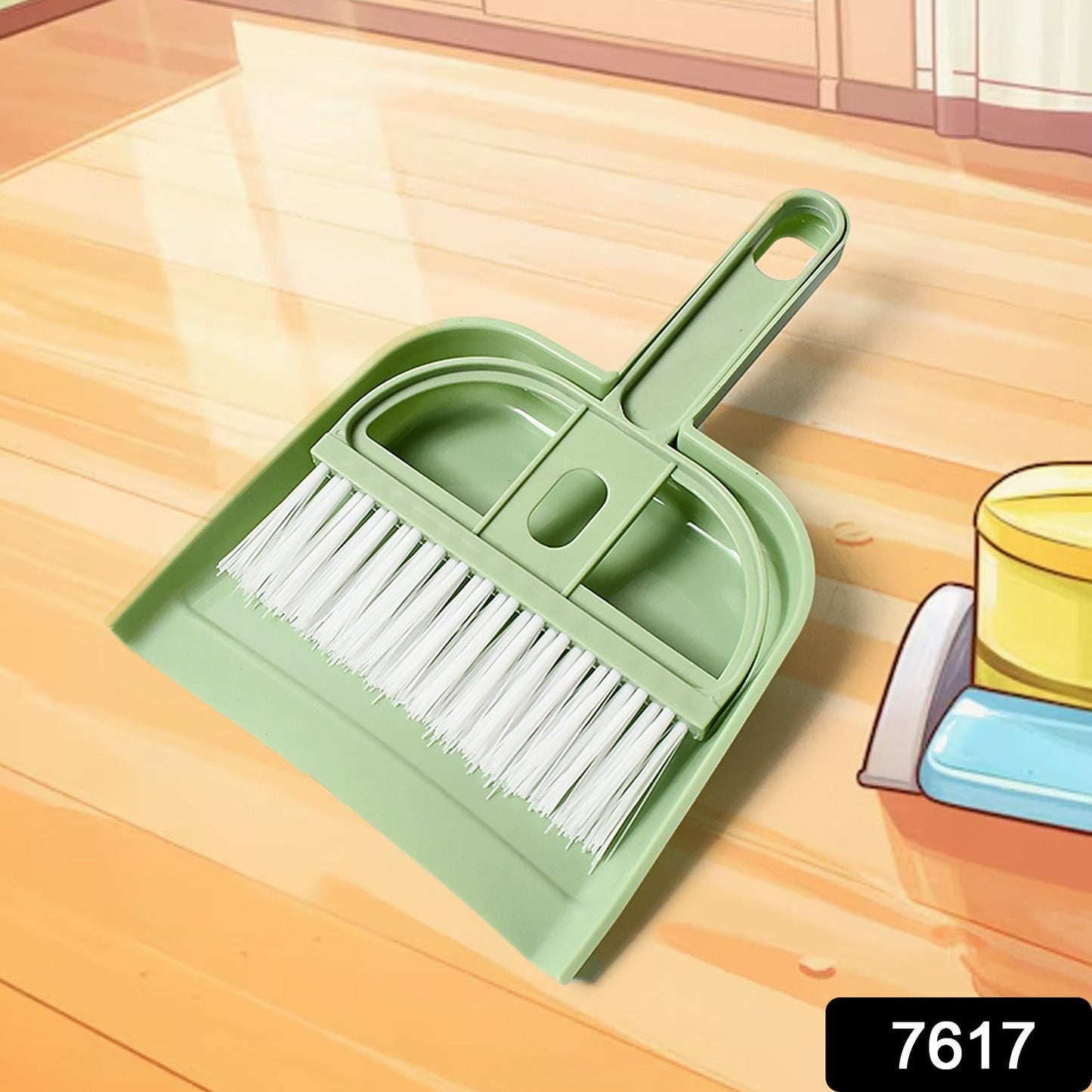 Compact dustpan and brush, easy to use for home cleaning