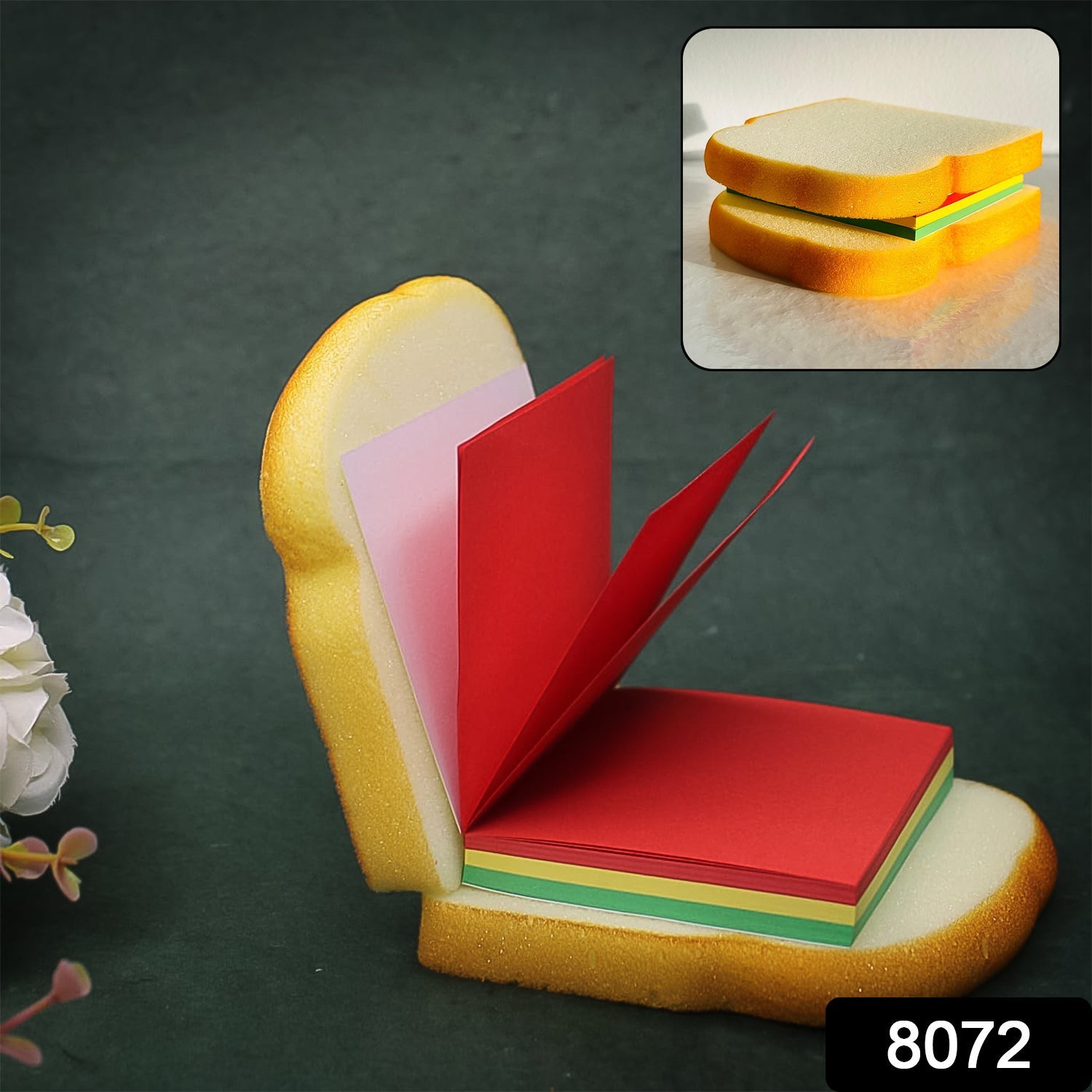 Sandwich Shaped Notepad / Sticky Notes / Memo Pads, Unique Mini Notes (Multicolor) - Springkart 