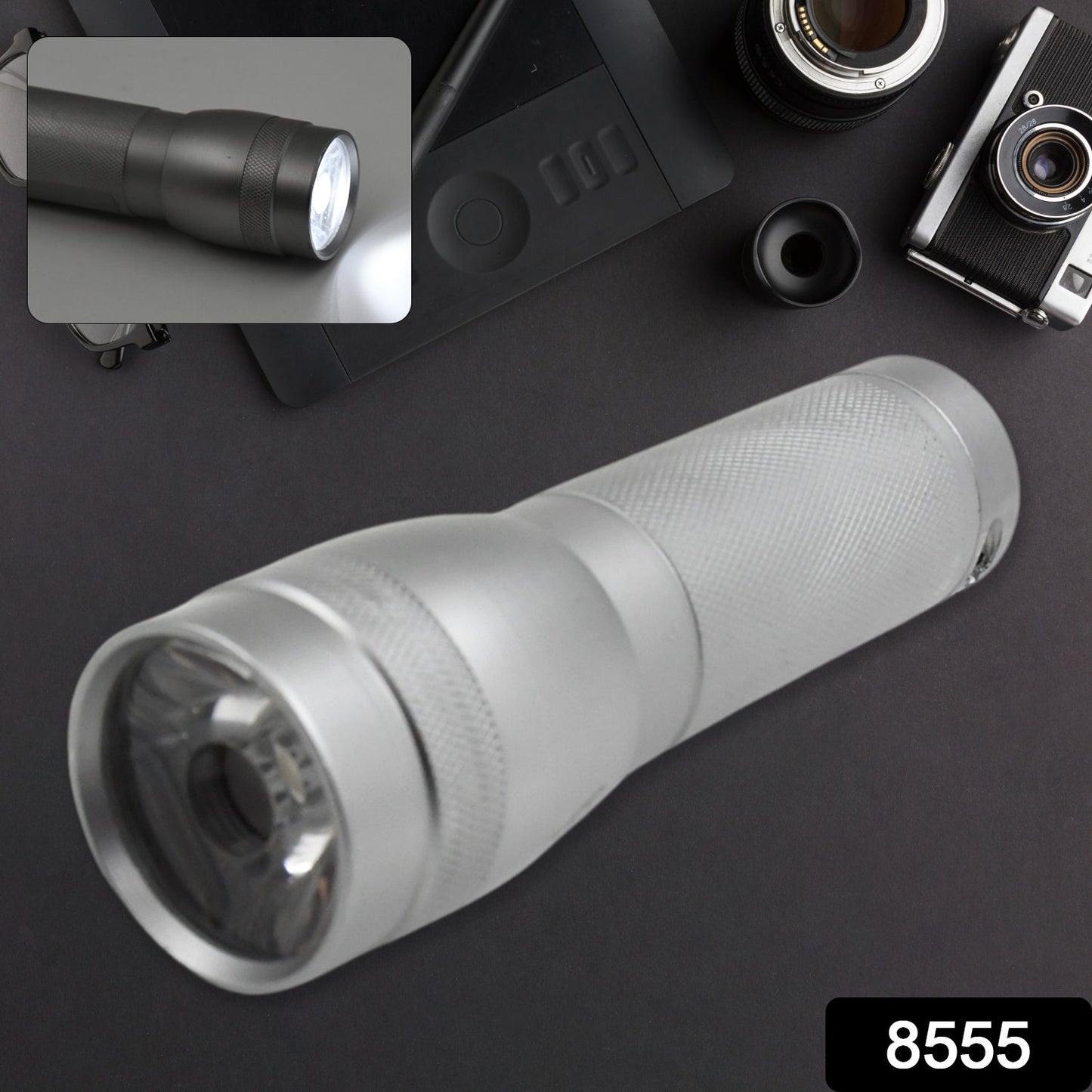 Portable Mini Torch / Flashlight LED Powerful High Lumens Pen Light Easy To Carry, Portable Pocket Compact Torch for Emergency 3 Battery operated (Battery not included / 1 pc) - Springkart 